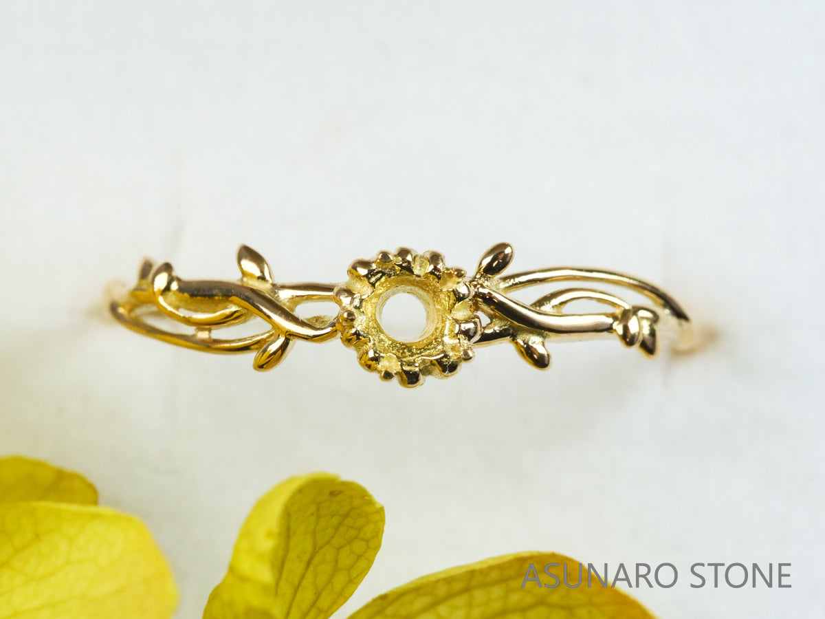 【お仕立て用】空枠番号：S110A　リング枠　ダイヤなし【オーダージュエリー用】