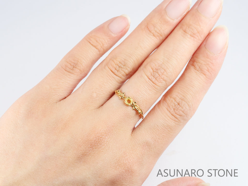 【お仕立て用】空枠番号：S110A　リング枠　ダイヤなし【オーダージュエリー用】