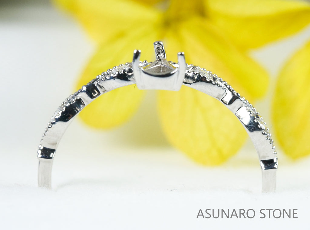 【お仕立て用】空枠番号：5105C　リング枠【オーダージュエリー用】