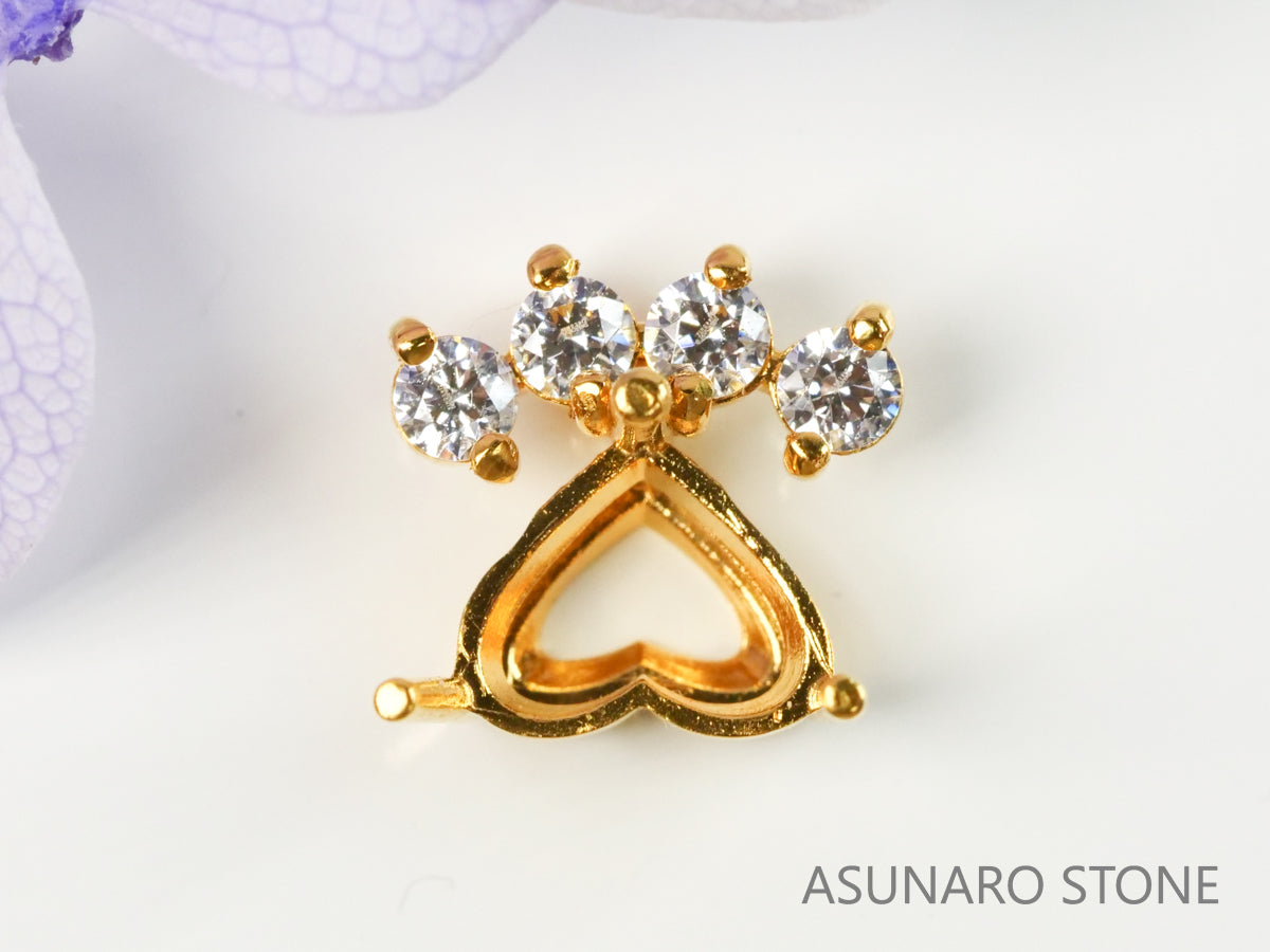 【お仕立て用】空枠番号：4359C　ペンダントトップ枠【オーダージュエリー用】