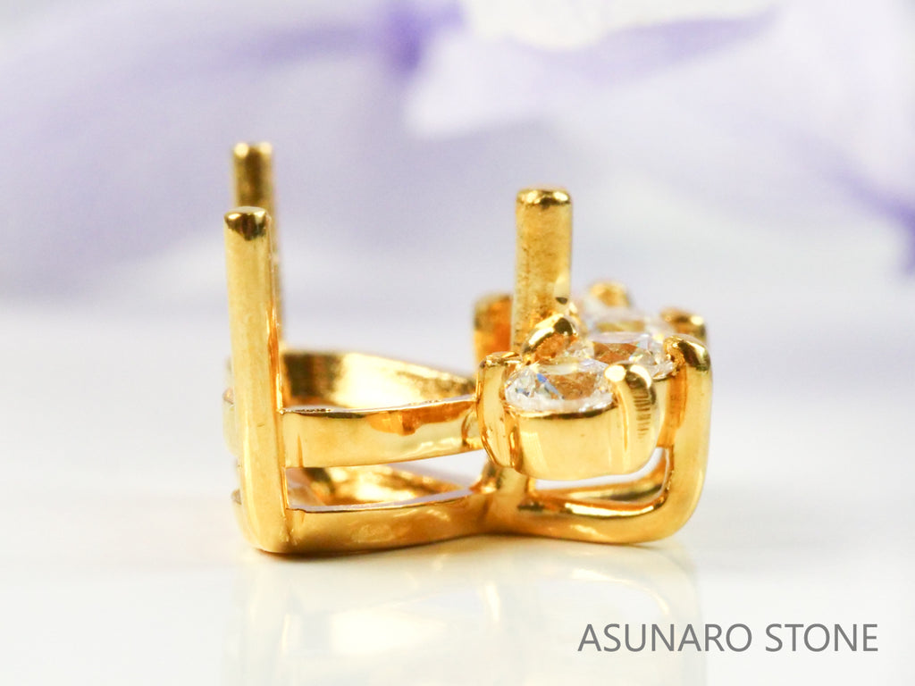 【お仕立て用】空枠番号：4359C　ペンダントトップ枠【オーダージュエリー用】