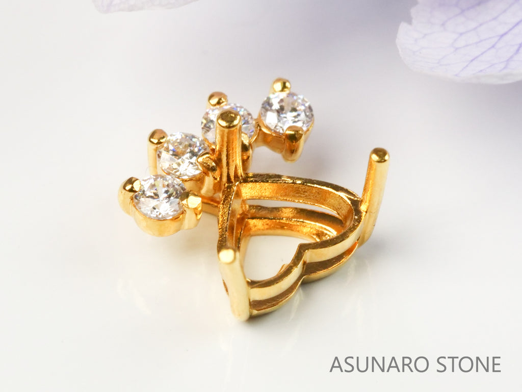 【お仕立て用】空枠番号：4359C　ペンダントトップ枠【オーダージュエリー用】