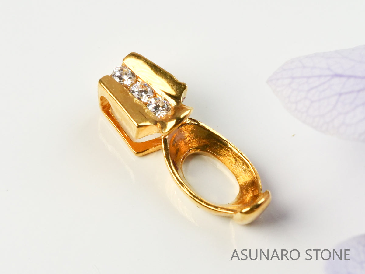 【お仕立て用】空枠番号：5215C　ペンダントトップ枠【オーダージュエリー用】