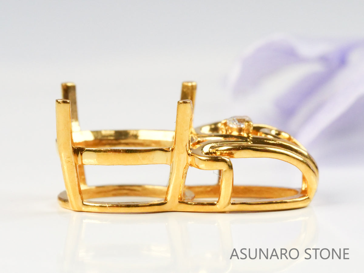 【お仕立て用】空枠番号：3629C　ペンダントトップ枠【オーダージュエリー用】