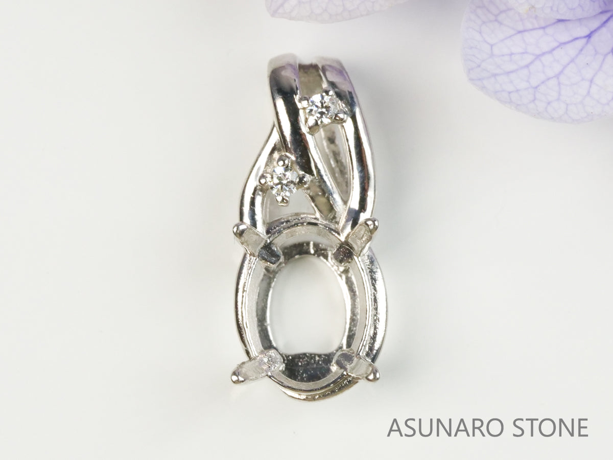 【お仕立て用】空枠番号：3562C　ペンダントトップ枠【オーダージュエリー用】