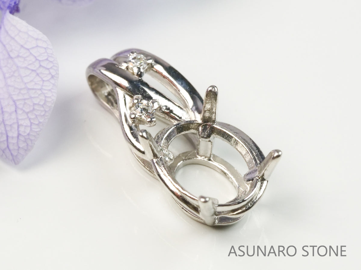 【お仕立て用】空枠番号：3562C　ペンダントトップ枠【オーダージュエリー用】