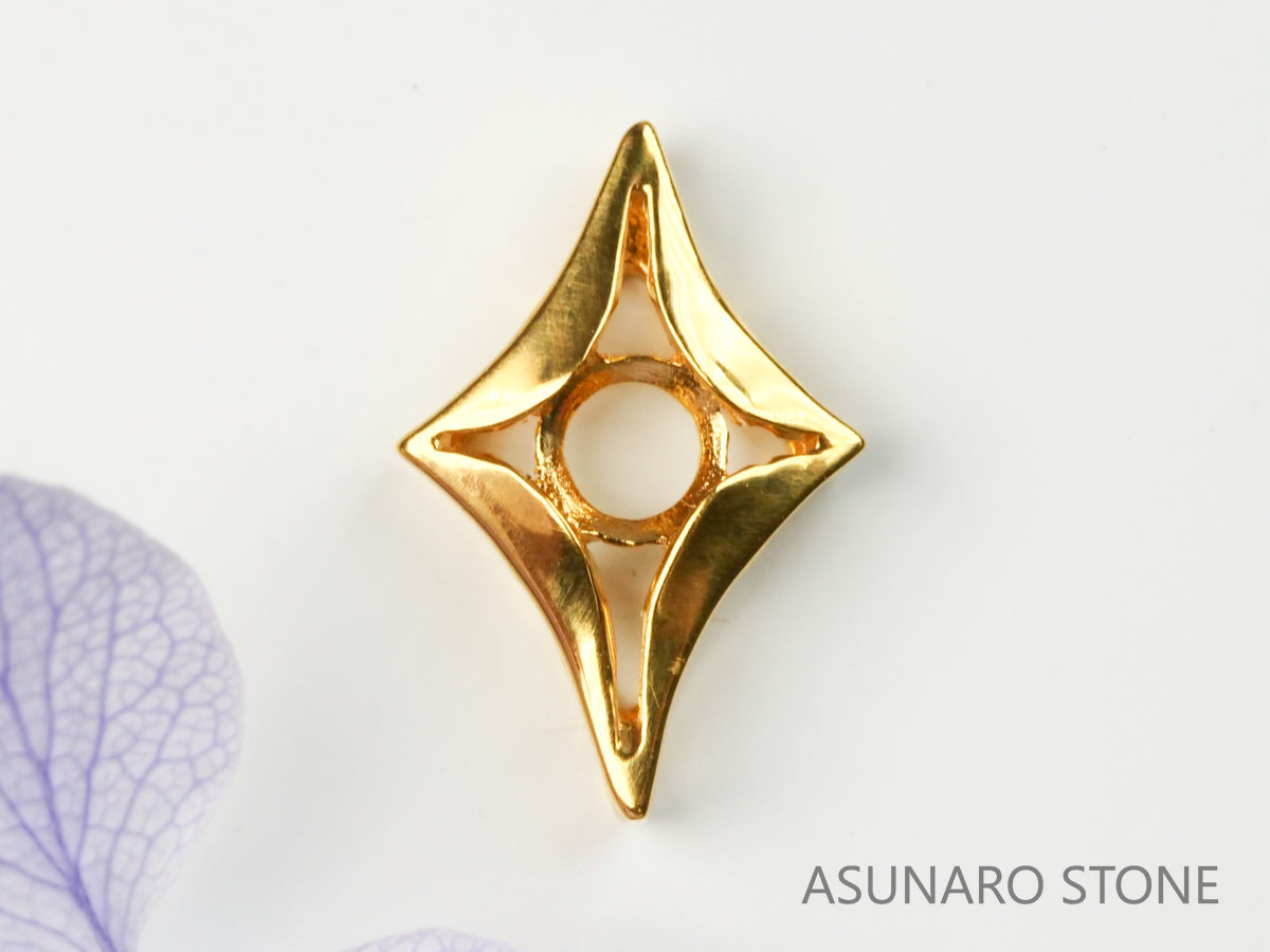 【お仕立て用】空枠番号：4691I　ペンダントトップ枠【オーダージュエリー用】