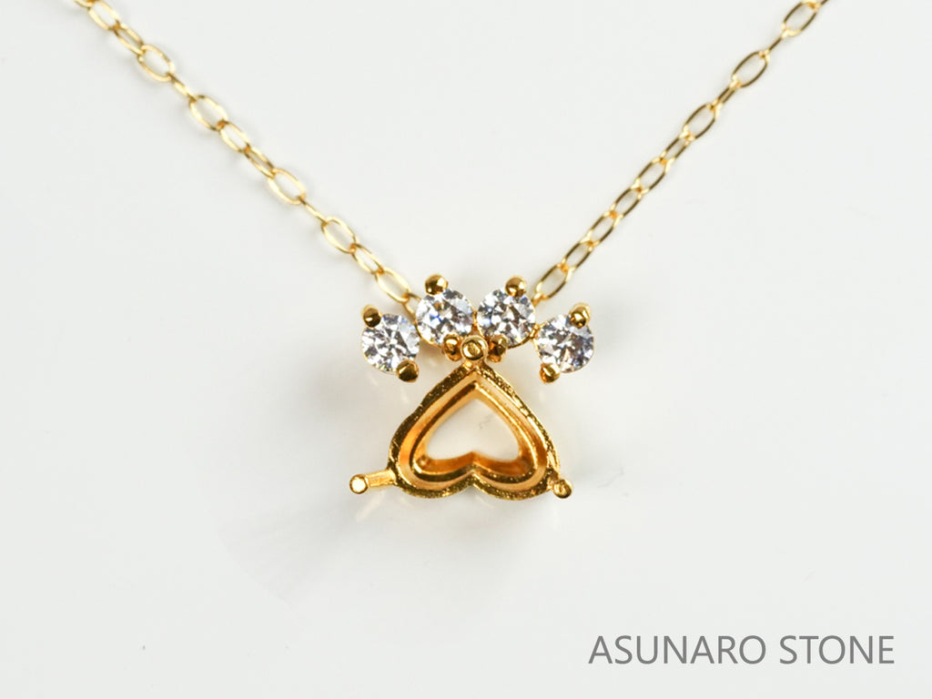 【お仕立て用】空枠番号：4359C　ペンダントトップ枠【オーダージュエリー用】