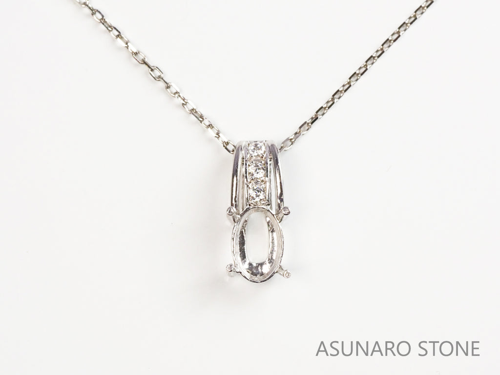 【お仕立て用】空枠番号：2954C　ペンダントトップ枠【オーダージュエリー用】