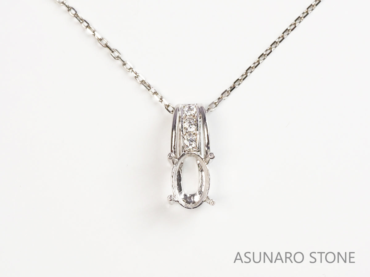 【お仕立て用】空枠番号：2954C　ペンダントトップ枠【オーダージュエリー用】