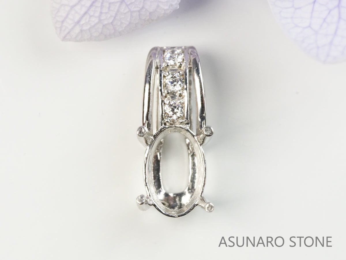 【お仕立て用】空枠番号：2954C　ペンダントトップ枠【オーダージュエリー用】