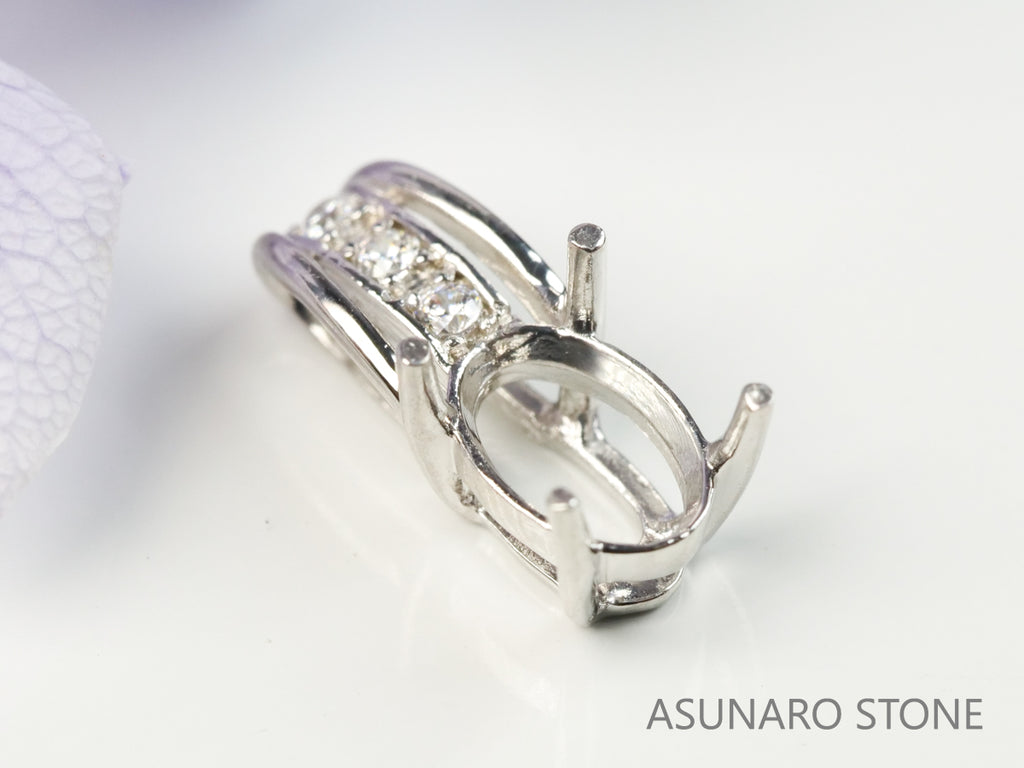 【お仕立て用】空枠番号：2954C　ペンダントトップ枠【オーダージュエリー用】