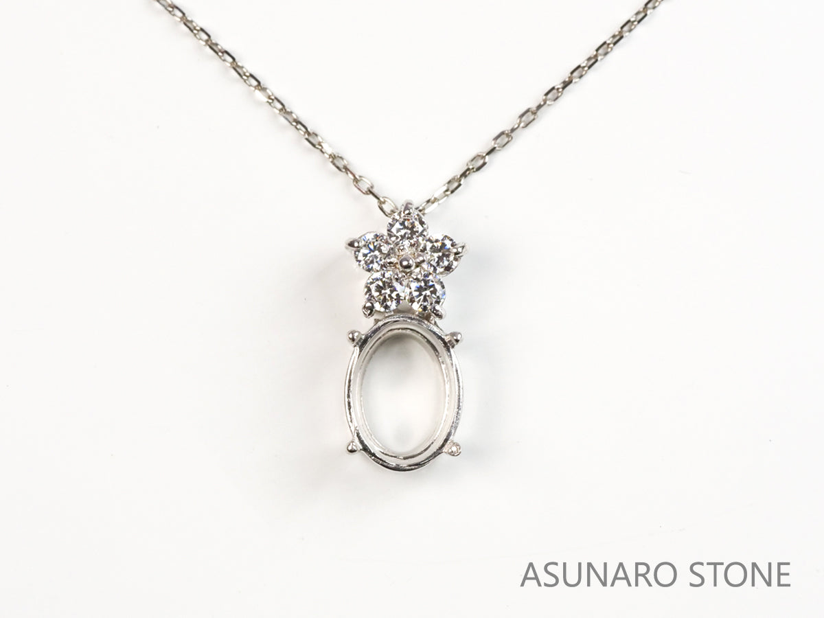 【お仕立て用】空枠番号：4414C　ペンダントトップ枠【オーダージュエリー用】