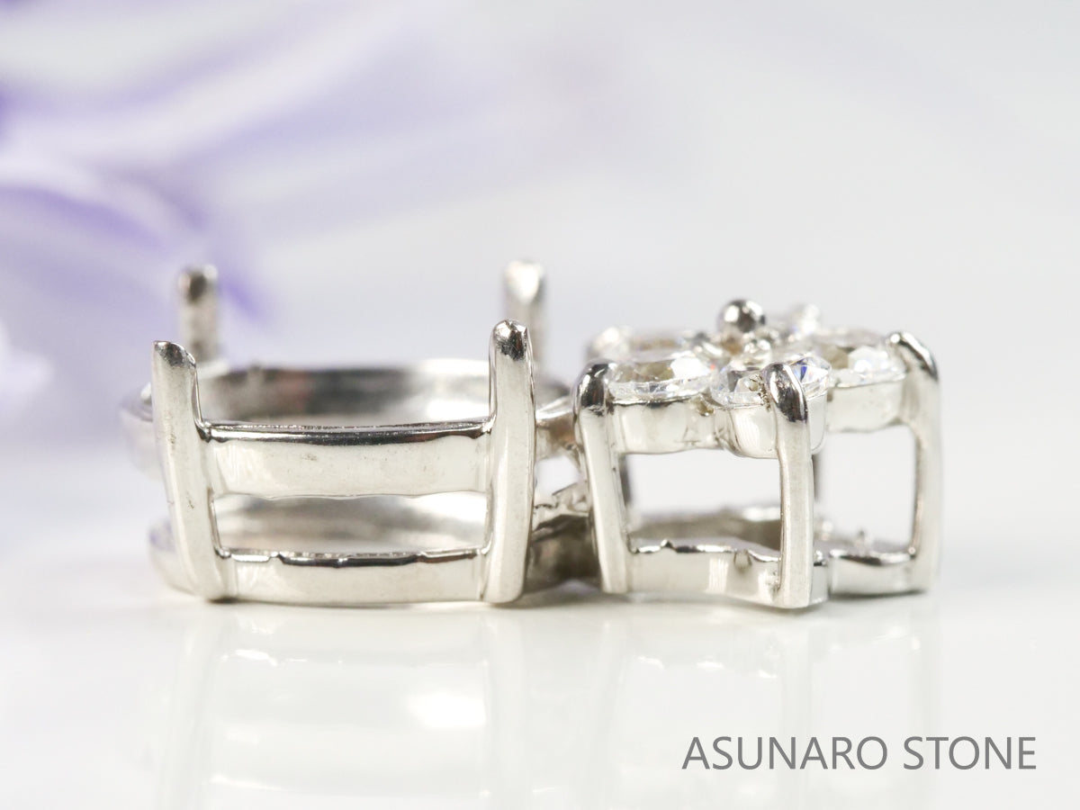 【お仕立て用】空枠番号：4414C　ペンダントトップ枠【オーダージュエリー用】