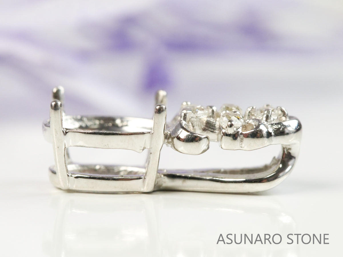 【お仕立て用】空枠番号：4714C　ペンダントトップ枠【オーダージュエリー用】