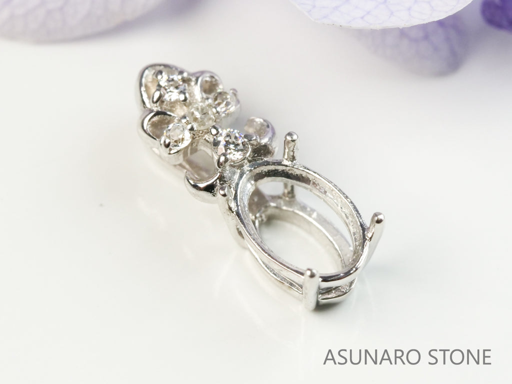 【お仕立て用】空枠番号：4714C　ペンダントトップ枠【オーダージュエリー用】