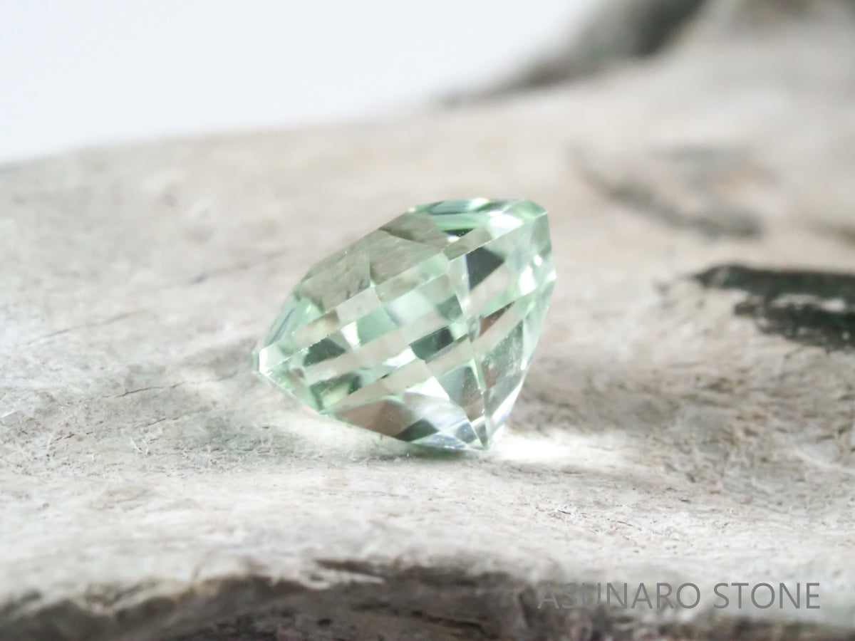 シーフォームトルマリン アッシャーカット アフガニスタン産 1.29ct【tm21050-250】