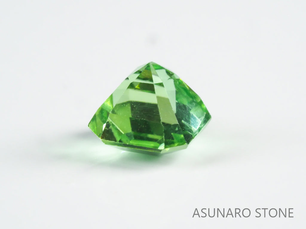 ミントカラートルマリン アッシャーカット アフガニスタン産 0.97ct【tm21050276】