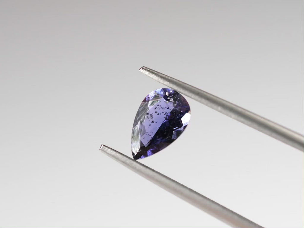 アイオライトサンストーン ペアシェイプカット インド産0.66ct【as210717-408】