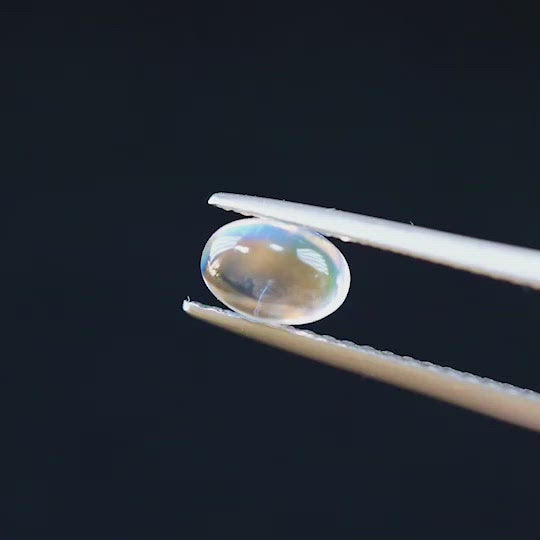 アンデシンラブラドライト  オーバルカボション　インド産　　0.66ct【211129-545】
