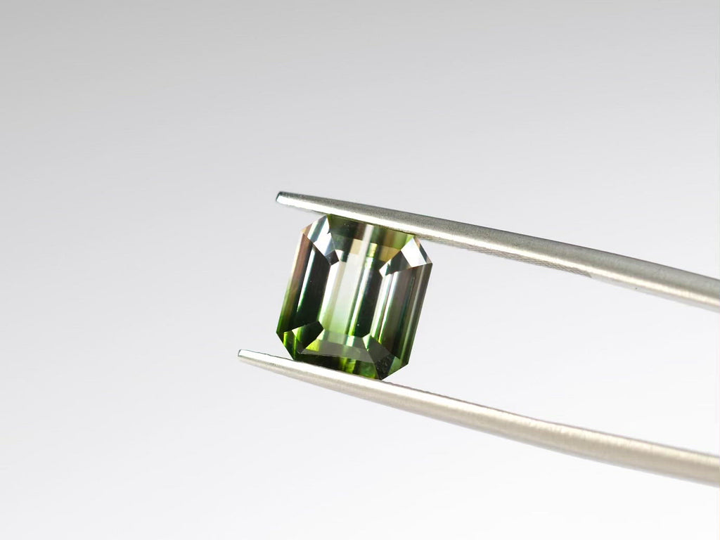 バイカラートルマリン エメラルドカット ルワンダ産 4.54ct【tm210610-337】