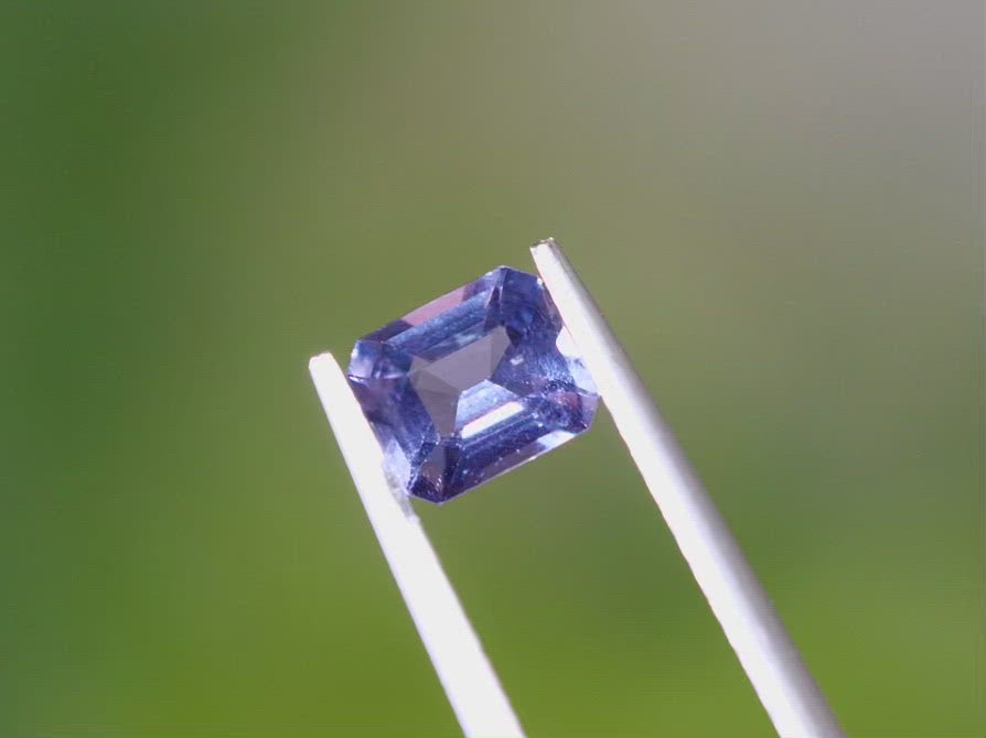 ブルースピネル エメラルドカット スリランカ産 0.79ct【sp210608-368】