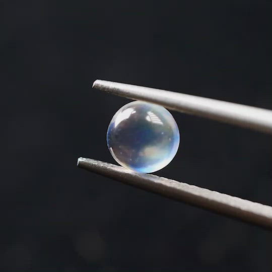 アンデシンラブラドライト  ラウンドカボション　インド産　　0.84ct【211125-539】
