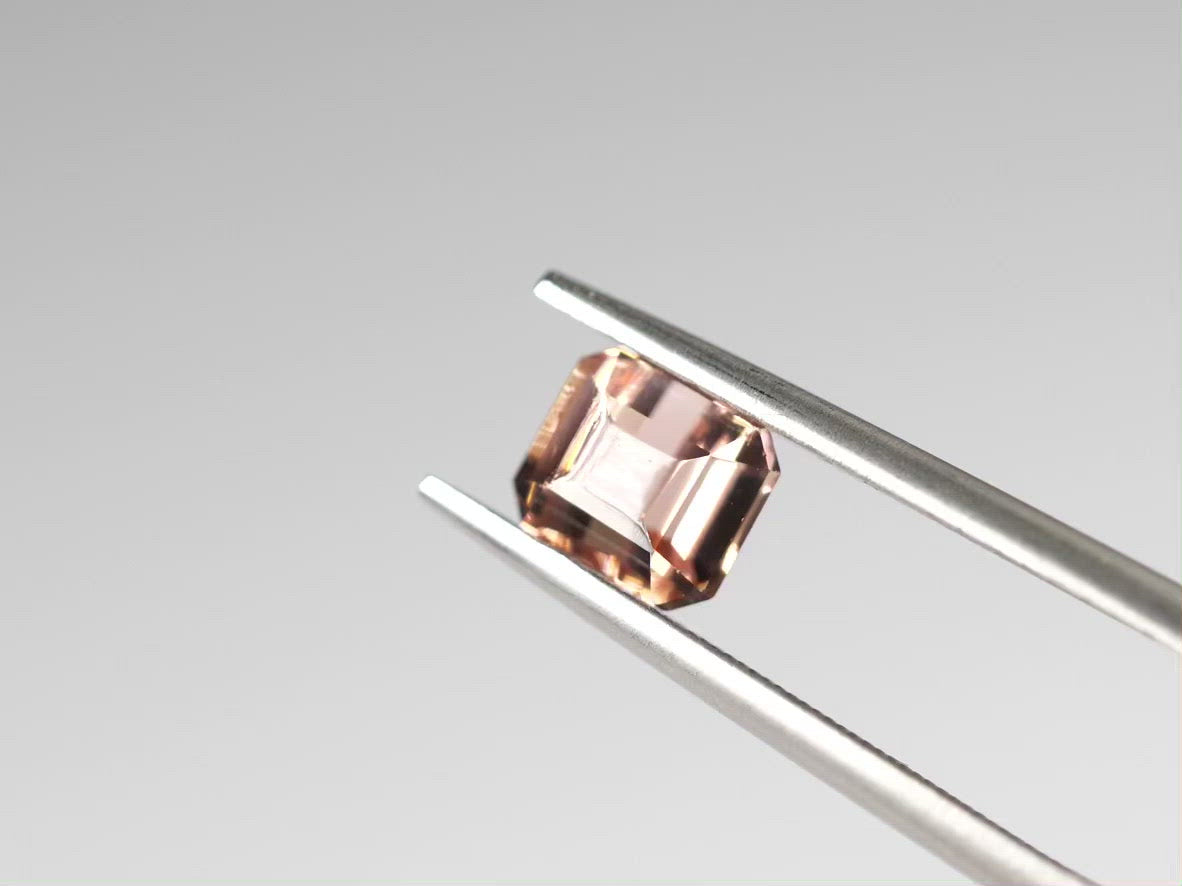 ローズピンクトルマリン クッションカット ルワンダ産1.16ct【tm210818-366】