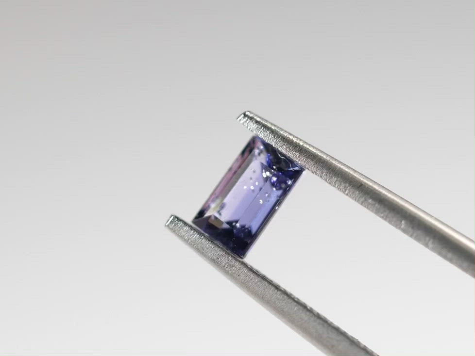 アイオライトサンストーン スクエアカット インド産0.31ct【as210717-411】