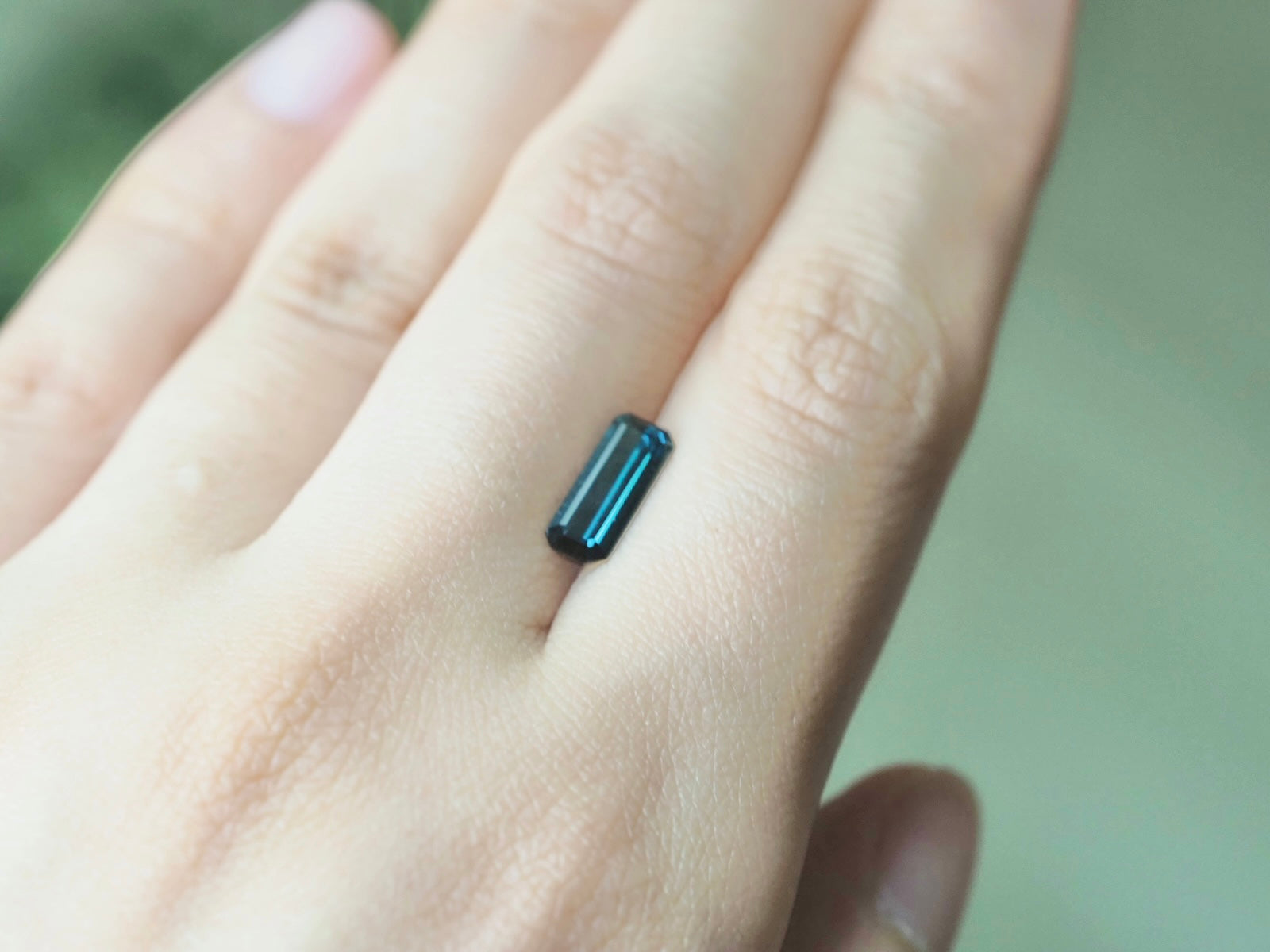 ブルートルマリン オクタゴナルカット アフガニスタン産 1.12ct【tm210602-334】