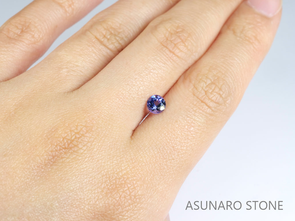 バイカラーゾイサイト ラウンドカット タンザニア産 0.54ct【sp210617-360】