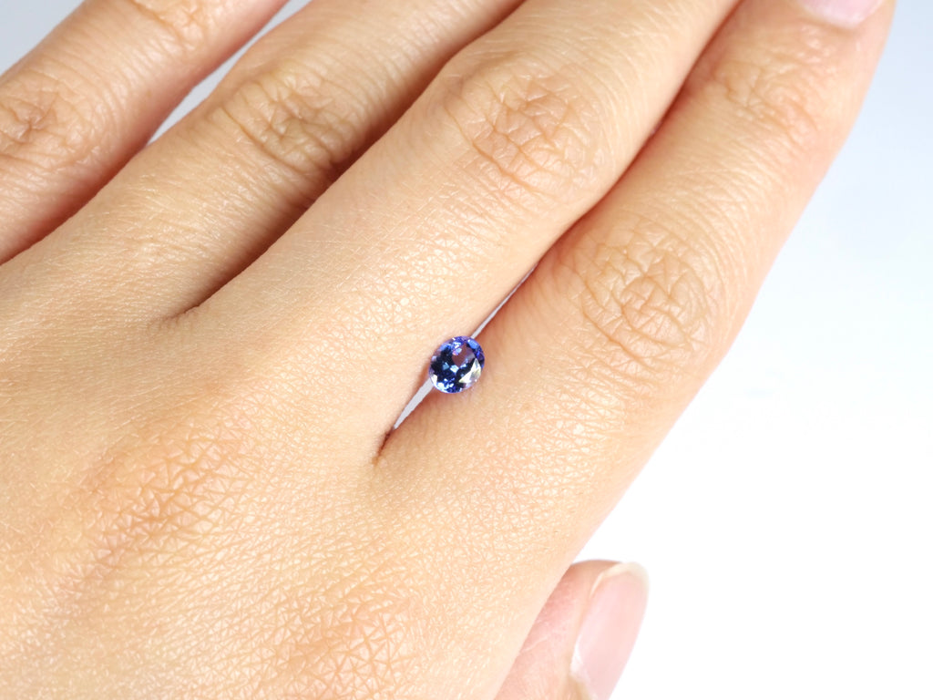 タンザナイト オーバルカット タンザニア産0.40ct【tn210702-362】