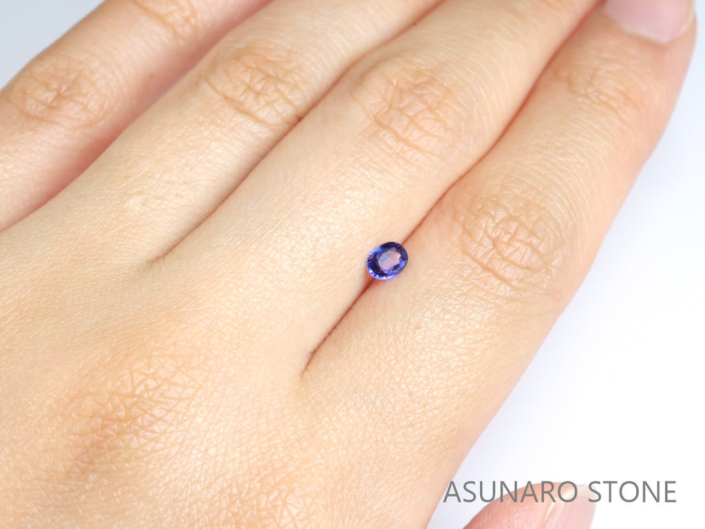 バイカラーサファイア オーバルカット スリランカ産 0.29ct【bs210616-355】