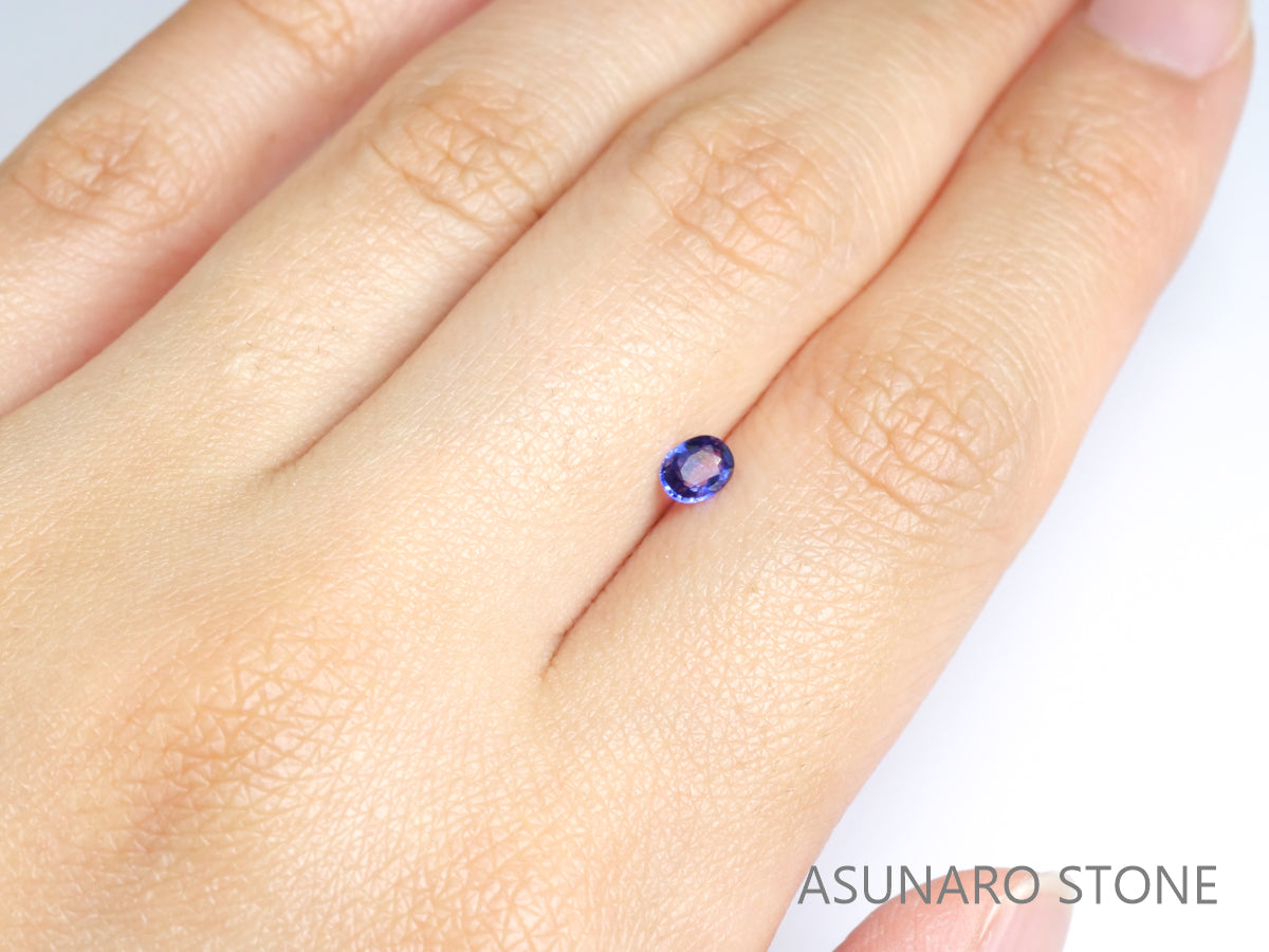 バイカラーサファイア オーバルカット スリランカ産 0.29ct【bs210616-355】