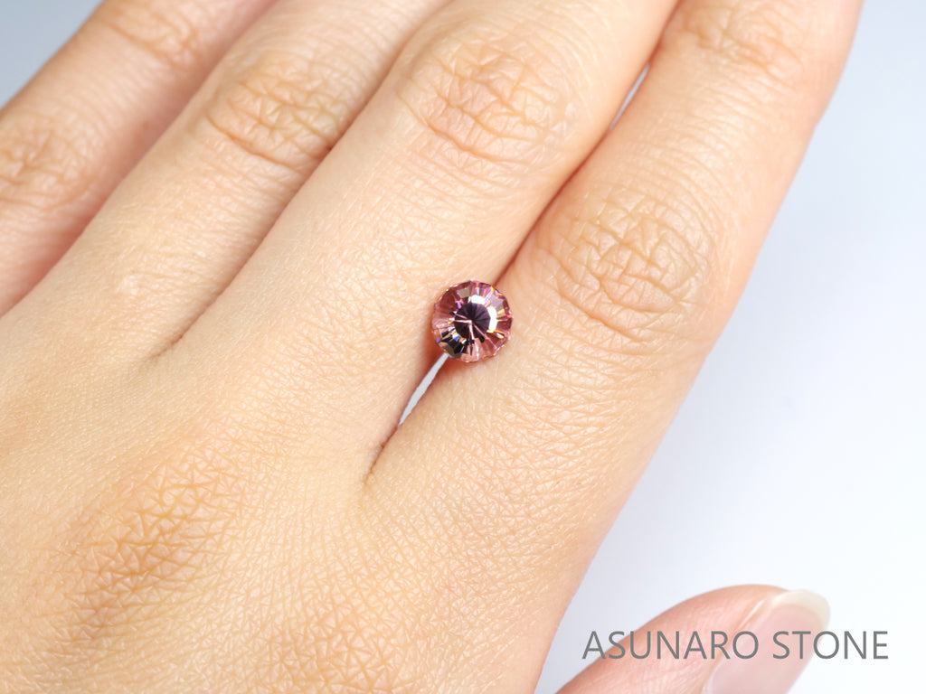 ピンクジルコン ドデカゴンカット タンザニア産 1.82ct【pz210616-303】