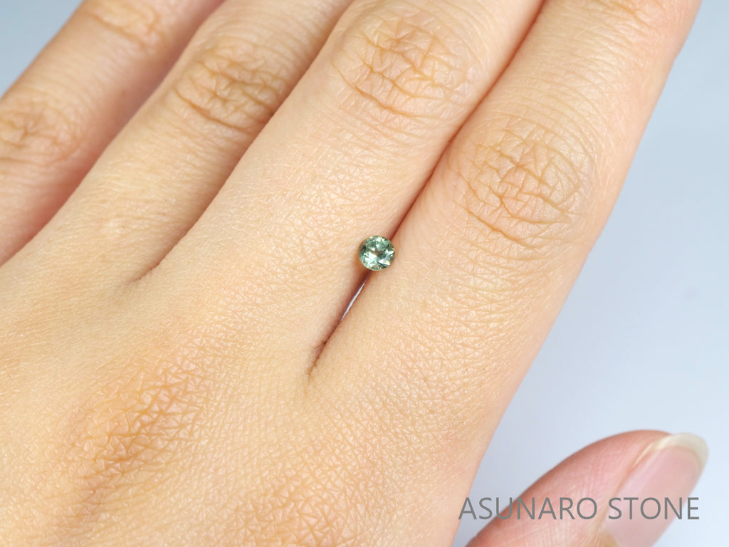 モンタナサファイア ラウンドカット アメリカ産 0.24ct【ms210617-358】