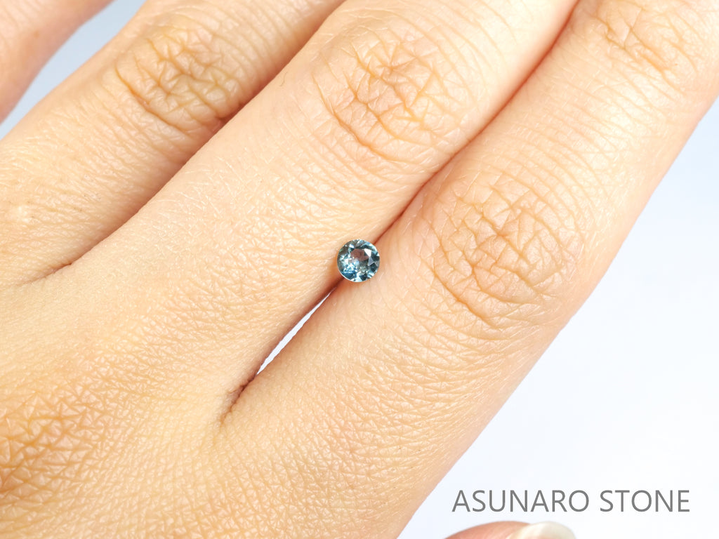 モンタナサファイア ラウンドカット アメリカ産 0.25ct【ms210621-359】