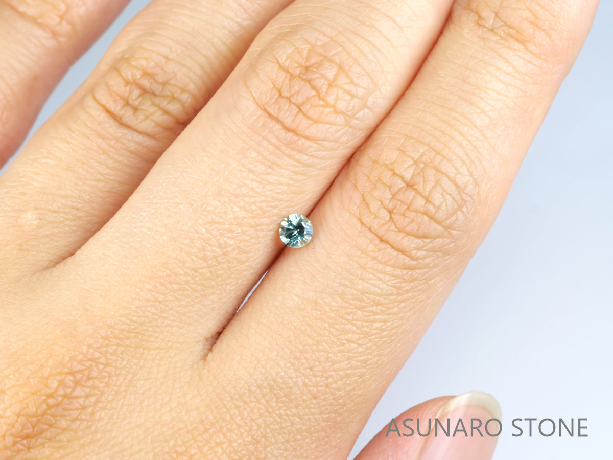 モンタナサファイア ラウンドカット アメリカ産 0.29ct【ms210621-360】