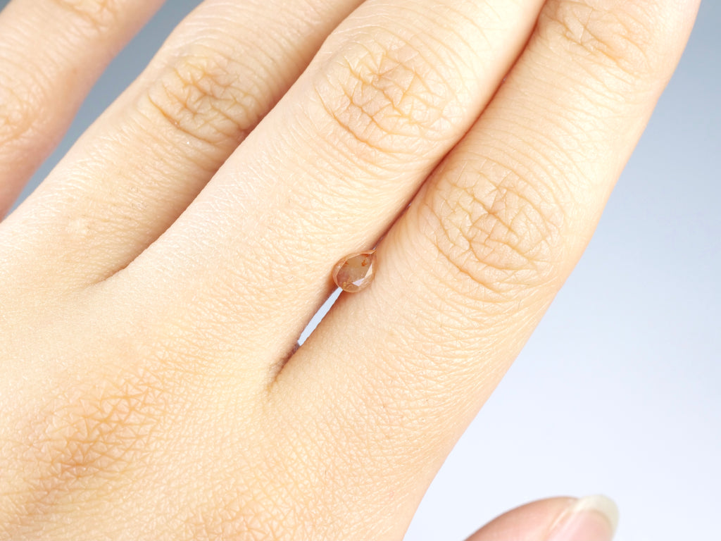 カラーダイヤモンド ローズカット コンゴ・ザイール産 0.36ct【da210629-394】