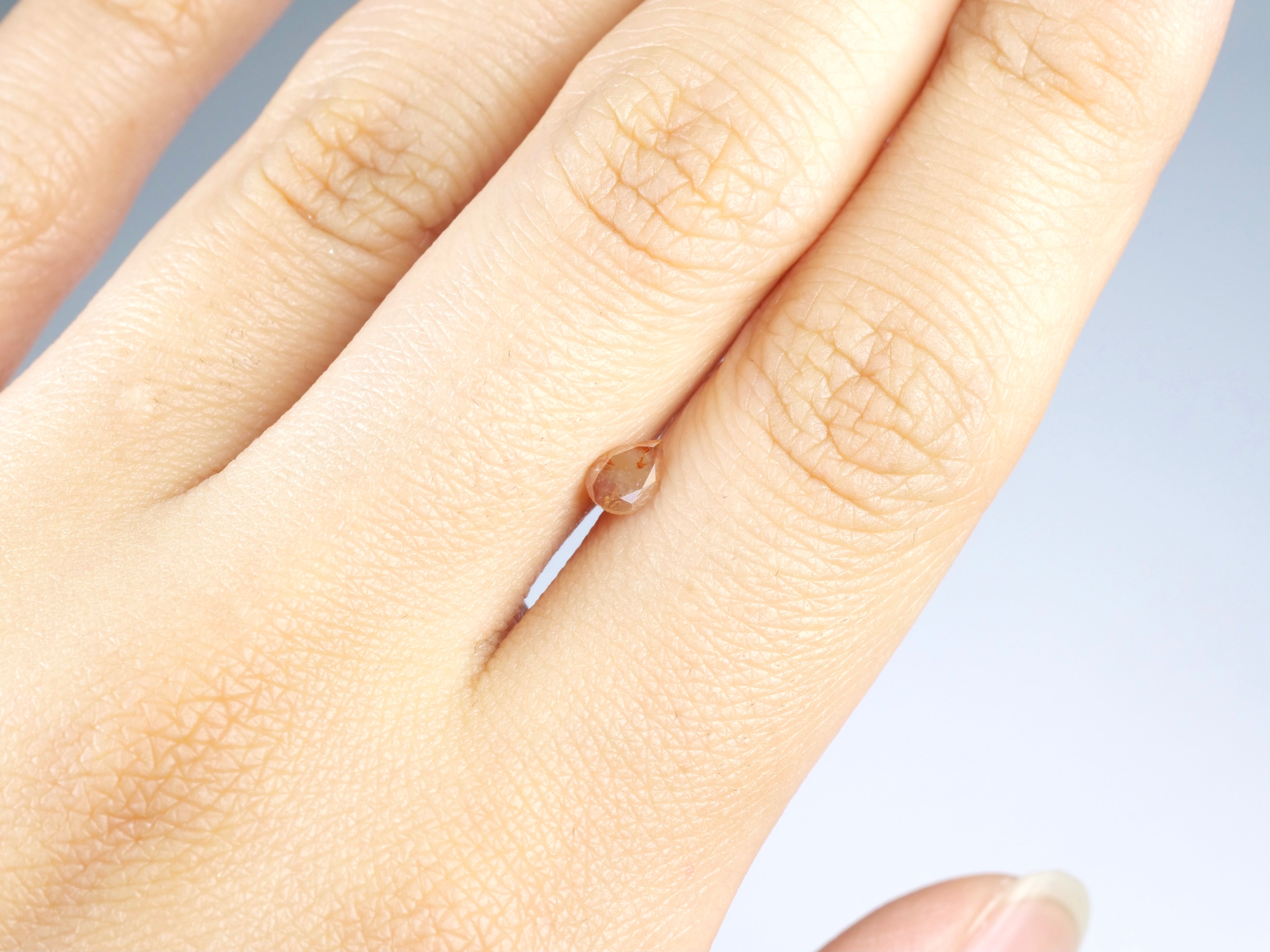 カラーダイヤモンド ローズカット コンゴ・ザイール産 0.36ct【da210629-394】