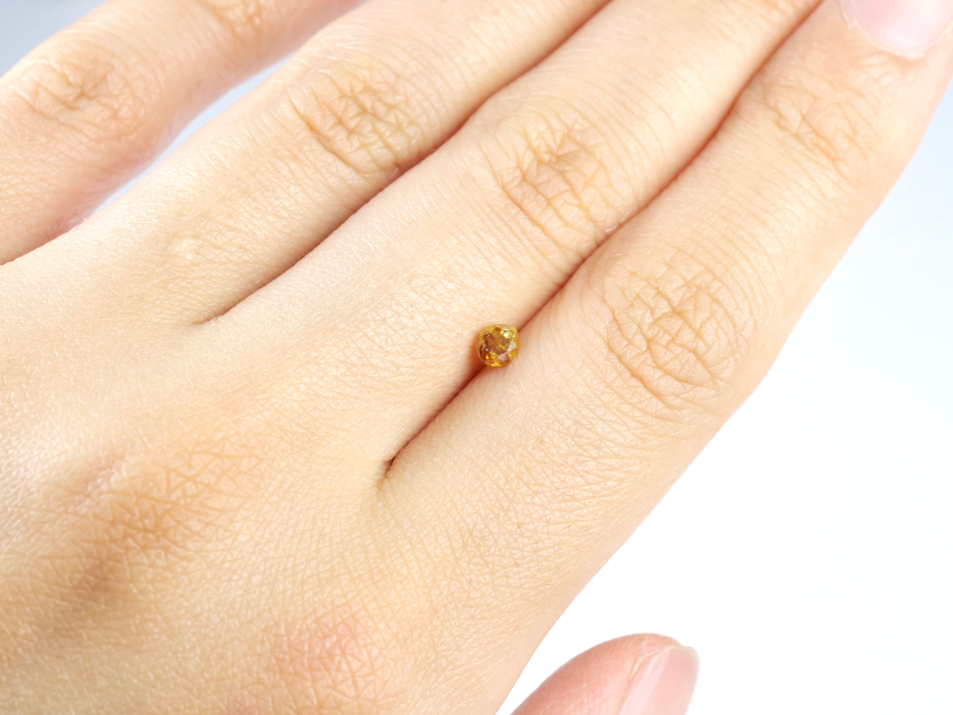 カラーダイヤモンド ローズカット コンゴ・ザイール産 0.24ct【da210629-398】