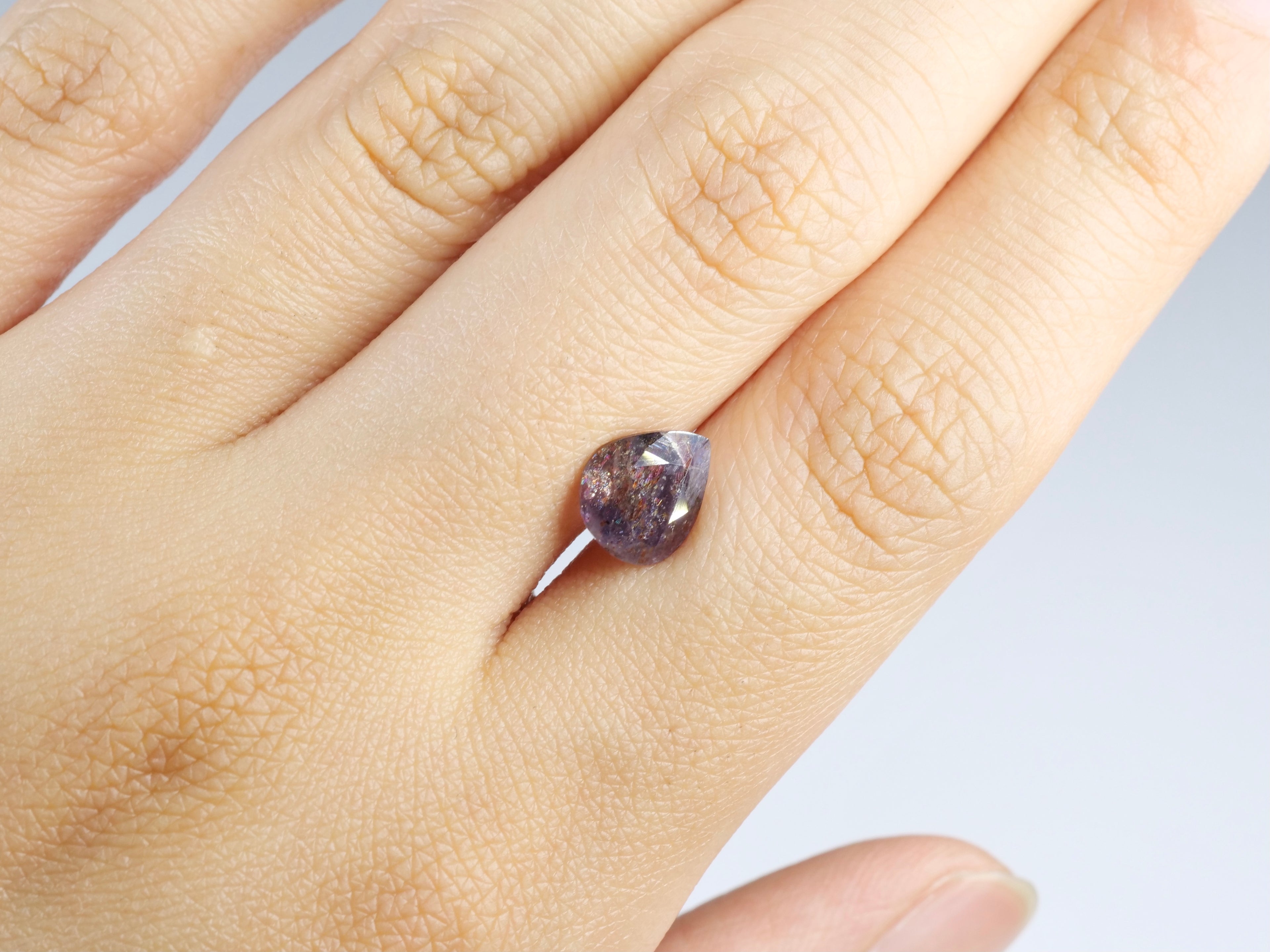 ブラッドショットアイオライト ペアシェイプカット インド産1.46ct【bs210702-316】