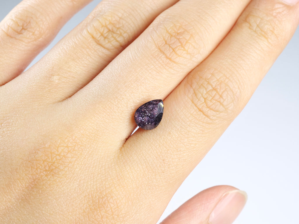 ブラッドショットアイオライト ペアシェイプカット インド産1.51ct【bs210702-388】