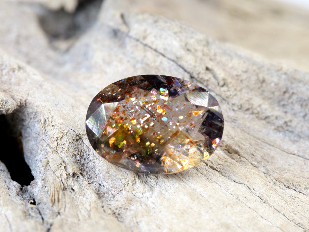 ブラッドショットアイオライト オーバルカット インド産0.96ct【bs210713-441】