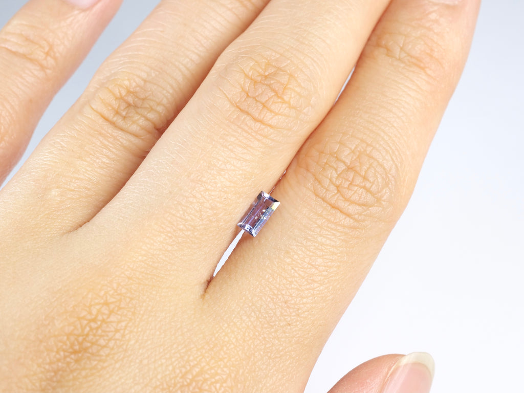 アイオライトサンストーン スクエアカット インド産0.29ct【as210717-409】