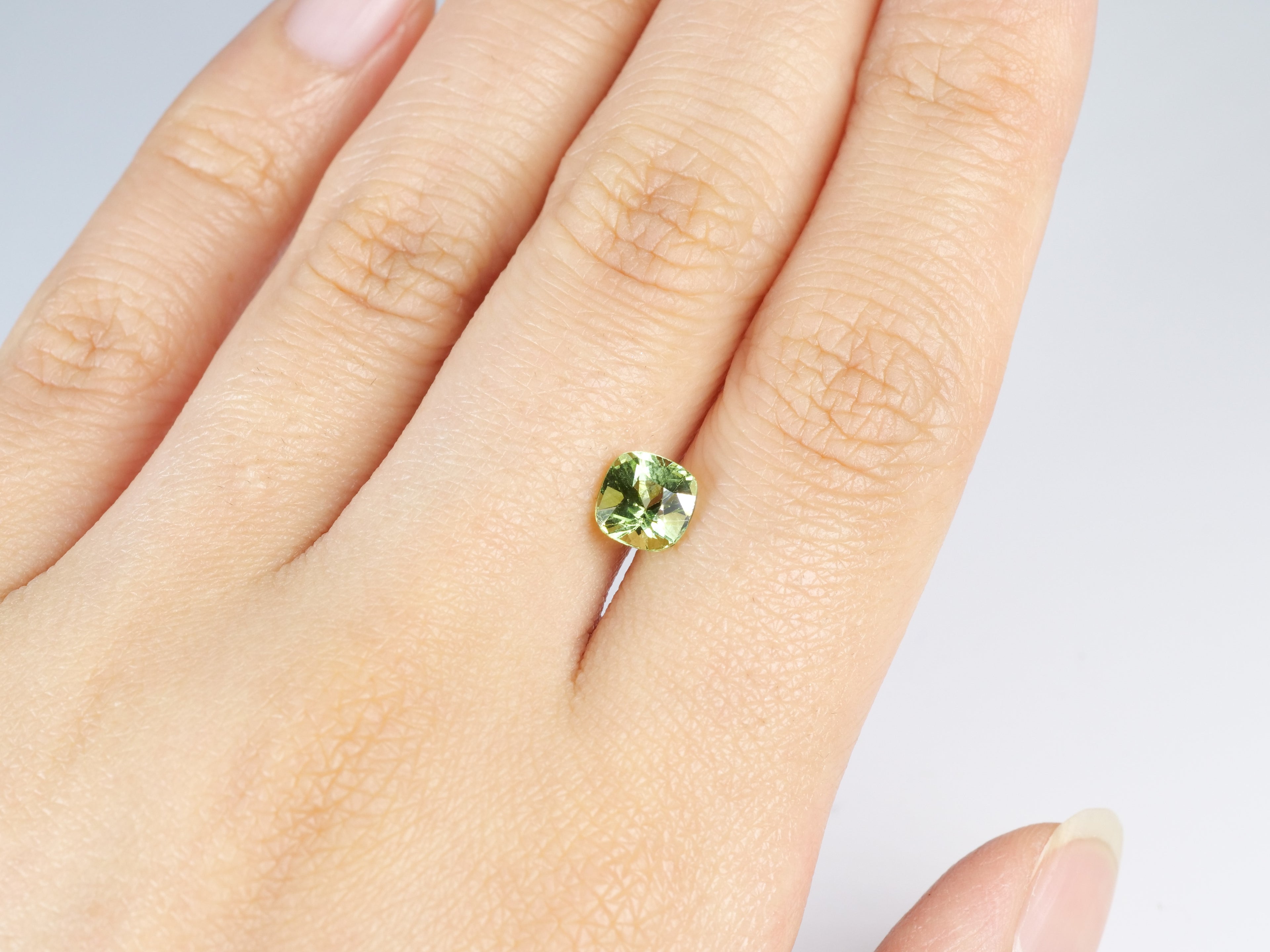 ミントトルマリン クッションカット アフガニスタン産1.16ct【tm210908-322】