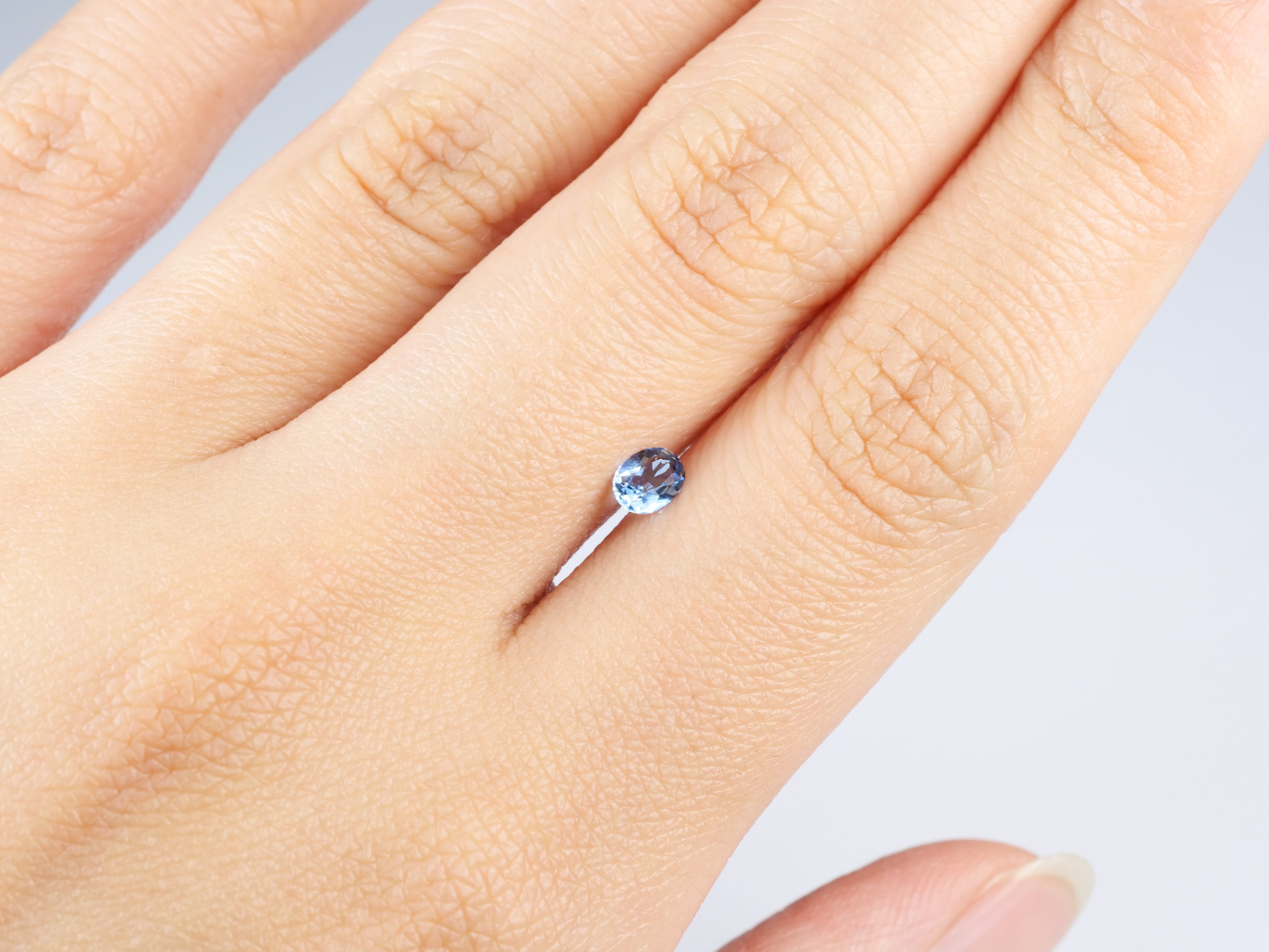 サンタマリアアクアマリン オーバルカット ブラジル産0.22ct【sa210827-475】