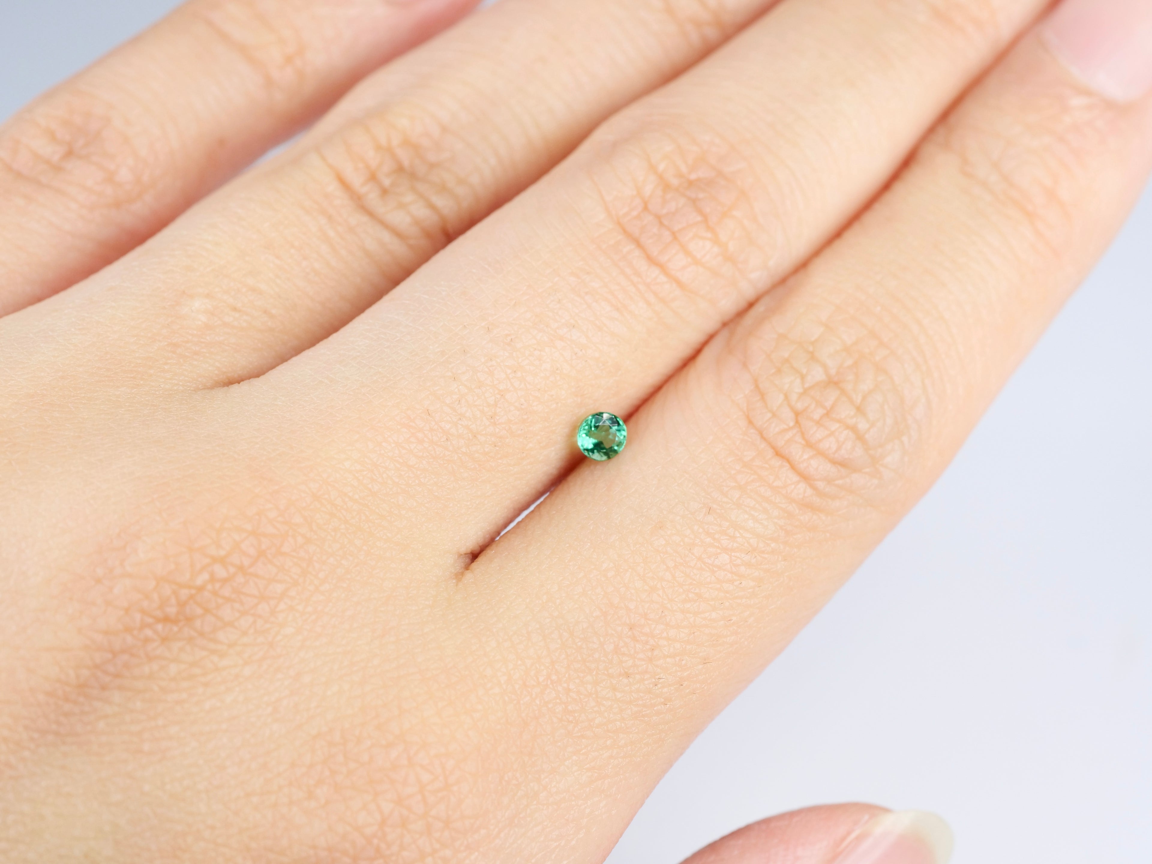 エメラルド ラウンドカット ブラジル産0.17ct【em210908-478】