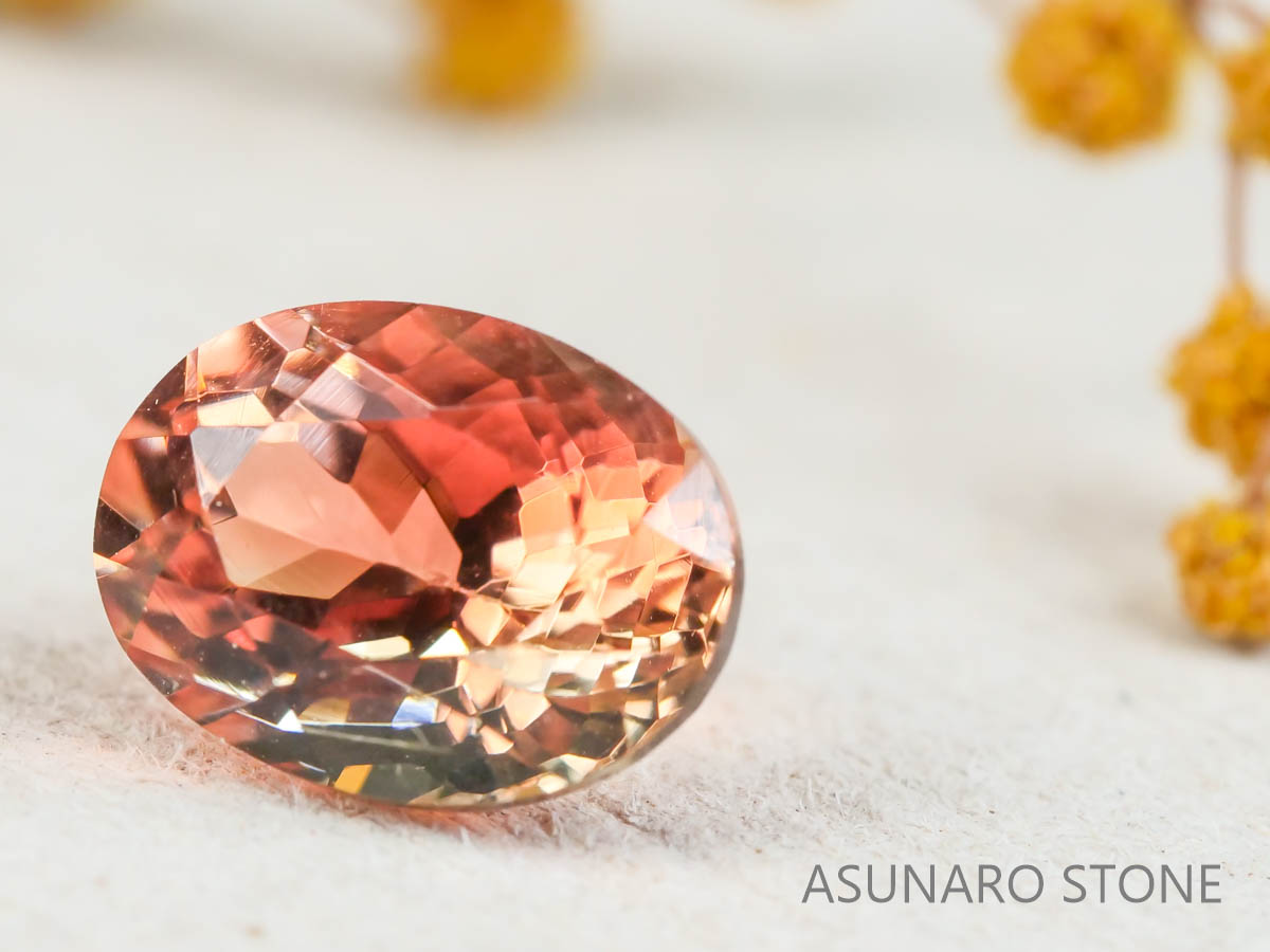 オレゴンサンストーン オーバルカット アメリカ産 1.57ct【os211115-521】