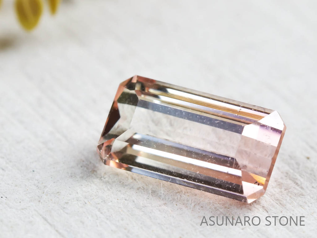 バイカラートルマリン エメラルドカット　アフガニスタン産 2.18ct【211115 527】